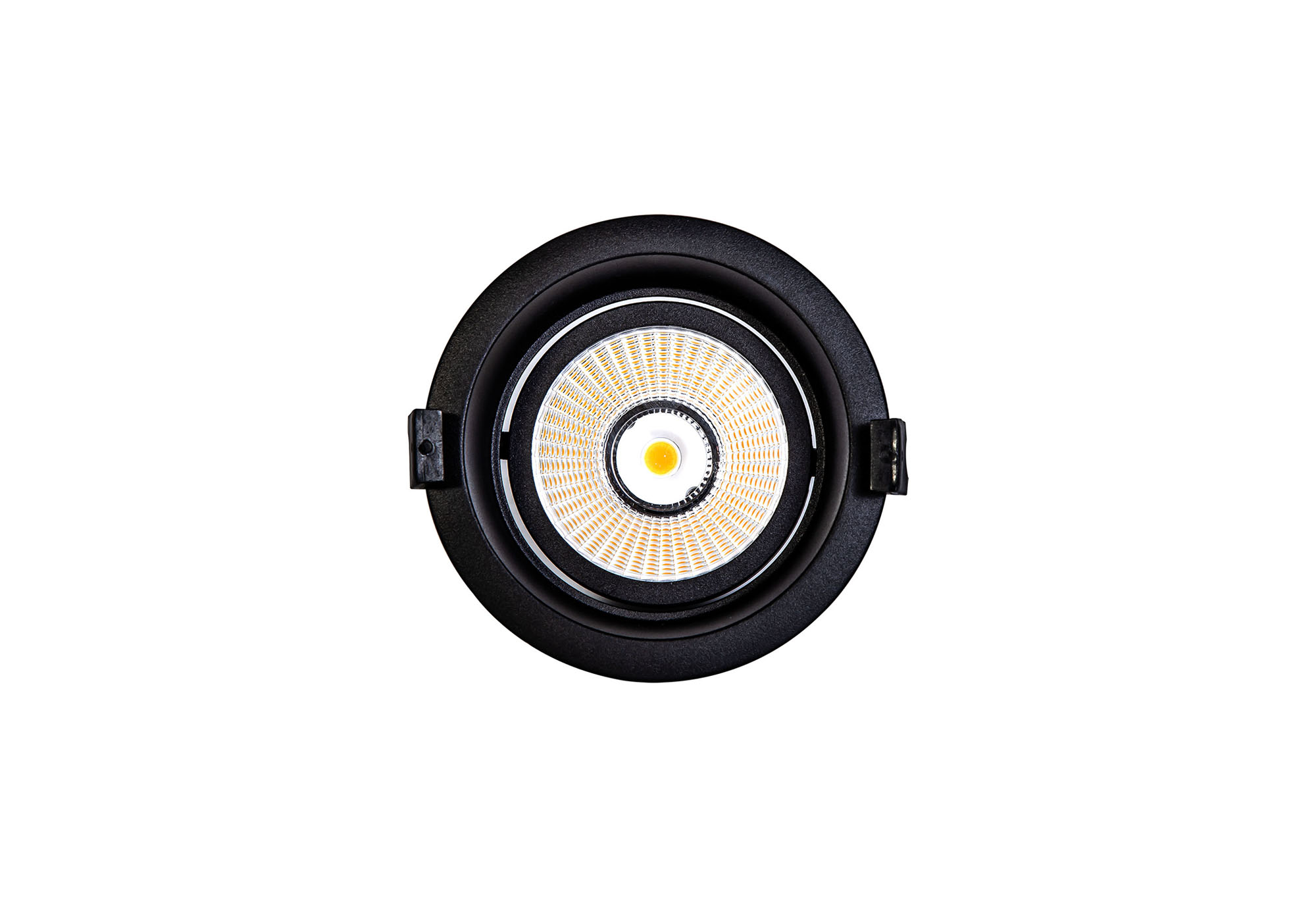 DM201366  Bodar A 20; 20W Adjustable LED Deep Recessed Downlight Matt Black 1480lm 10° 2700K IP20
